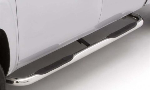 Lund 01-13 Chevy Silverado 1500 Crew Cab (Body Mount) 3in. Round Bent SS Nerf Bars - Polished thumbnail 8