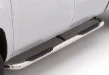 Lund 94-02 Dodge Ram 2500 Quad Cab 3in. Round Bent SS Nerf Bars - Polished thumbnail 2