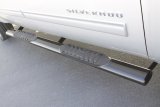 Lund 01-13 Chevy Silverado 1500 Crew Cab 5in. Oval Straight SS Nerf Bars - Polished thumbnail 7
