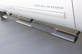 Lund 01-13 Chevy Silverado 1500 Crew Cab 5in. Oval Straight SS Nerf Bars - Polished thumbnail 8