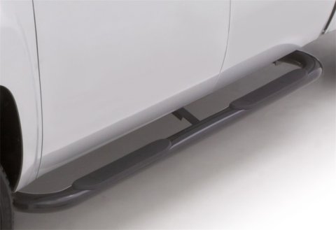 Lund 03-09 Dodge Ram 2500 Quad Cab 4in. Oval Curved Steel Nerf Bars - Black thumbnail 9