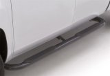 Lund 05-17 Toyota Tacoma Access Cab 4in. Oval Curved Steel Nerf Bars - Black thumbnail 6