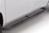 Lund 09-17 Dodge Ram 1500 Quad Cab 4in. Oval Curved Steel Nerf Bars - Black thumbnail 2