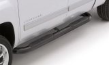 Lund 09-17 Dodge Ram 1500 Quad Cab 4in. Oval Curved Steel Nerf Bars - Black thumbnail 4