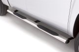 Lund 99-13 Chevy Silverado 1500 Ext. Cab 4in. Oval Straight SS Nerf Bars - Polished thumbnail 2