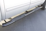 Lund 01-13 Chevy Silverado 1500 Crew Cab 5in. Oval Curved Steel Nerf Bars - Black thumbnail 8