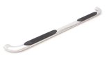 Lund 99-13 Chevy Silverado 1500 Ext. Cab (Body Mount) 4in. Oval Curved SS Nerf Bars - Polished thumbnail 4