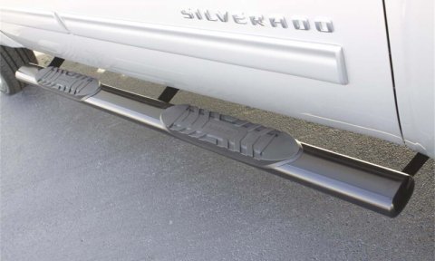 Lund 03-09 Dodge Ram 2500 Quad Cab 5in. Oval Straight SS Nerf Bars - Polished thumbnail 7