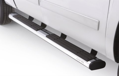 Lund 07-17 Chevy Silverado 1500 Ext. Cab 6in. Oval Straight SS Nerf Bars - Polished
