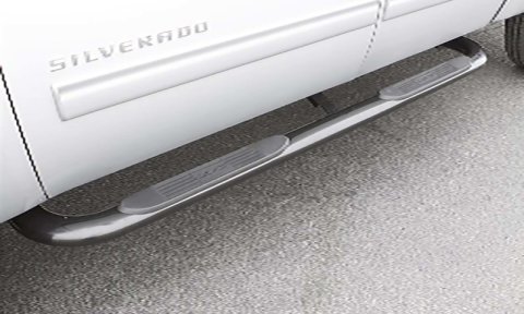 Lund 15-17 Chevy Colorado Crew Cab 4in. Oval Curved SS Nerf Bars - Polished thumbnail 4