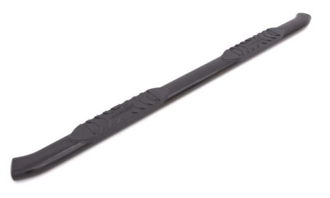 Lund 2007+ Chevrolet Silverado 1500/2500/3500 Extended Cab 5in Oval Curved Steel Nerf Bars - Black thumbnail 2
