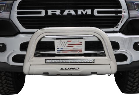 Lund 2019 RAM 1500 Bull Bar w/Light & Wiring - Polished thumbnail 4