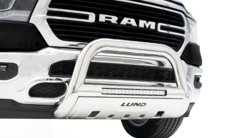 Lund 2019 RAM 1500 Bull Bar w/Light & Wiring - Polished thumbnail 5