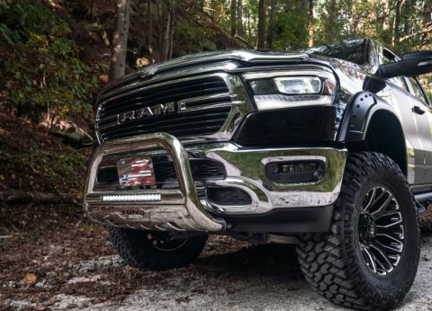Lund 2019 RAM 1500 Bull Bar w/Light & Wiring - Polished thumbnail 9