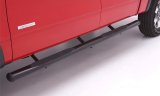 Lund 2019 Chevy Silverado 1500 Crew Cab (Rocker Panel) 4in. Oval Straight Steel Nerf Bars - Black thumbnail 5