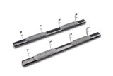 Lund 2019 Chevy Silverado 1500 Crew Cab 6in. Oval Straight Steel Nerf Bars - Black thumbnail 2