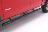 Lund 2019 Chevy Silverado 1500 Double Cab 4In Oval Straight Steel Nerf Bars - Black thumbnail 1