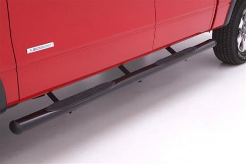 Lund 2019 Chevy Silverado 1500 Double Cab 5In Oval Curved SS Nerf Bars - Polished Stainless