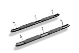 Lund 2019 Ford Ranger 5in. Oval Curved Steel Nerf Bars - Black thumbnail 4