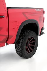 Lund 19-21 Chevy Silverado 1500 SX-Sport Smooth Elite Series Rear Fender Flares - Black (2 Pc.) thumbnail 3