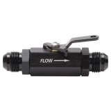 Russell Performance Shutoff Valve -8 AN Male Black Finish thumbnail 2