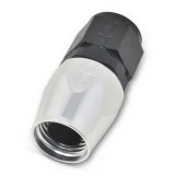 Russell Performance -4 AN Black/Silver Straight Full Flow Hose End thumbnail 6