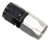 Russell Performance -8 AN Black/Silver Straight Full Flow Hose End thumbnail 4
