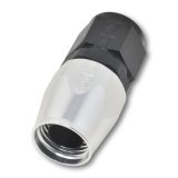 Russell Performance -8 AN Black/Silver Straight Full Flow Hose End thumbnail 5