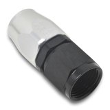 Russell Performance -8 AN Black/Silver Straight Full Flow Hose End thumbnail 6