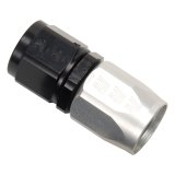 Russell Performance -10 AN Black/Silver Straight Full Flow Hose End thumbnail 3