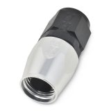 Russell Performance -10 AN Black/Silver Straight Full Flow Hose End thumbnail 6