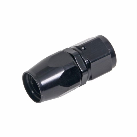 Russell Performance -10 AN Black Straight Full Flow Hose End