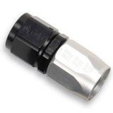 Russell Performance -12 AN Black/Silver Straight Full Flow Hose End thumbnail 1