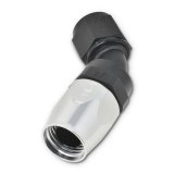 Russell Performance -4 AN Black/Silver 45 Degree Full Flow Hose End thumbnail 7