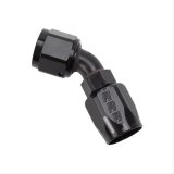 Russell Performance -4 AN Black 45 Degree Full Flow Hose End thumbnail 1