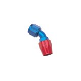 Russell Performance -6 AN Red/Blue 45 Degree Full Flow Hose End thumbnail 3