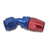Russell Performance -6 AN Red/Blue 45 Degree Full Flow Hose End thumbnail 5