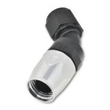 Russell Performance -6 AN Black/Silver 45 Degree Full Flow Hose End thumbnail 7