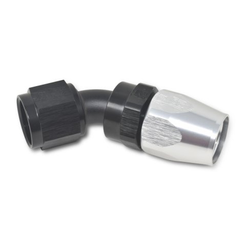 Russell Performance -8 AN Black/Silver 45 Degree Full Flow Hose End thumbnail 7
