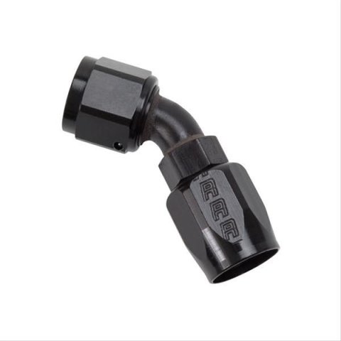 Russell Performance -8 AN Black 45 Degree Full Flow Hose End thumbnail 1