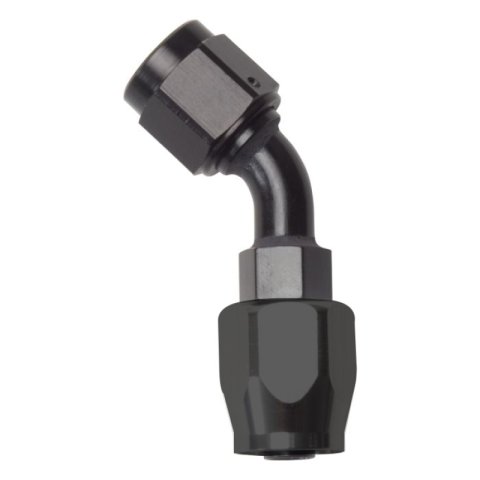 Russell Performance -8 AN Black 45 Degree Full Flow Hose End thumbnail 2
