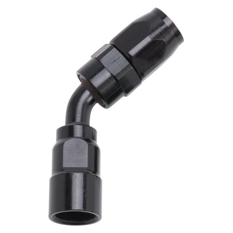Russell Performance -8 AN Black 45 Degree Full Flow Hose End thumbnail 3