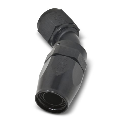 Russell Performance -8 AN Black 45 Degree Full Flow Hose End thumbnail 5