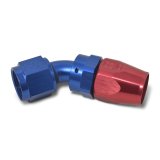Russell Performance -10 AN Red/Blue 45 Degree Full Flow Hose End thumbnail 5