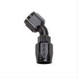 Russell Performance -10 AN Black 45 Degree Full Flow Hose End thumbnail 1