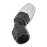 Russell Performance -12 AN Black/Silver 45 Degree Full Flow Hose End thumbnail 5
