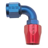 Russell Performance -4 AN Red/Blue 90 Degree Full Flow Hose End thumbnail 1