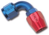 Russell Performance -6 AN Red/Blue 90 Degree Full Flow Hose End thumbnail 5
