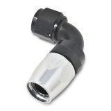 Russell Performance -6 AN Black/Silver 90 Degree Full Flow Hose End thumbnail 7
