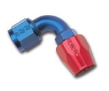 Russell Performance -8 AN Red/Blue 90 Degree Full Flow Hose End (25 pcs.) thumbnail 2